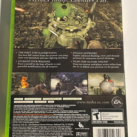 Medal of Honour Airborne Xbox 360 Complete in Box - Picture 2 of 2